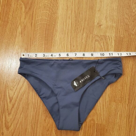 Tavik Ali Hipster Full Coverage Bikini Bottoms size XS in Muted Indigo - Picture 7 of 11